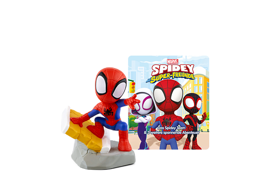 Tonie Figuren MARVEL Spidey und seine Super-Freunde - Das Spidey Team & 3 weitere spannende Abenteuer Hörfigur für Toniebox