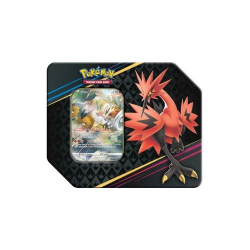 Pokémon Sword &amp; Shield Crown Zenith Galarian Zapdos Big Tin (English)