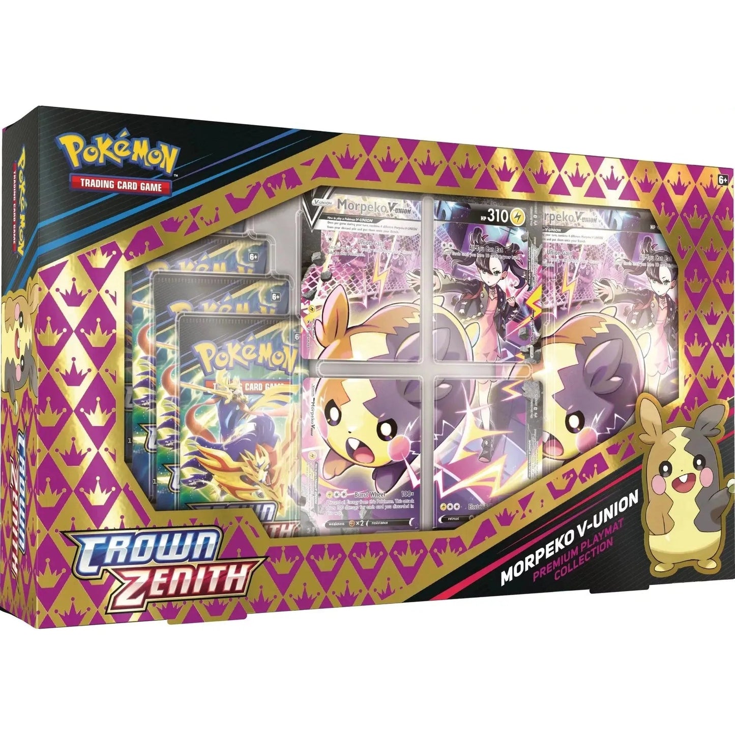 Pokémon Sword &amp; Shield Crown Zenith Morpeko V-UNION Premium Playmat Collection (English)