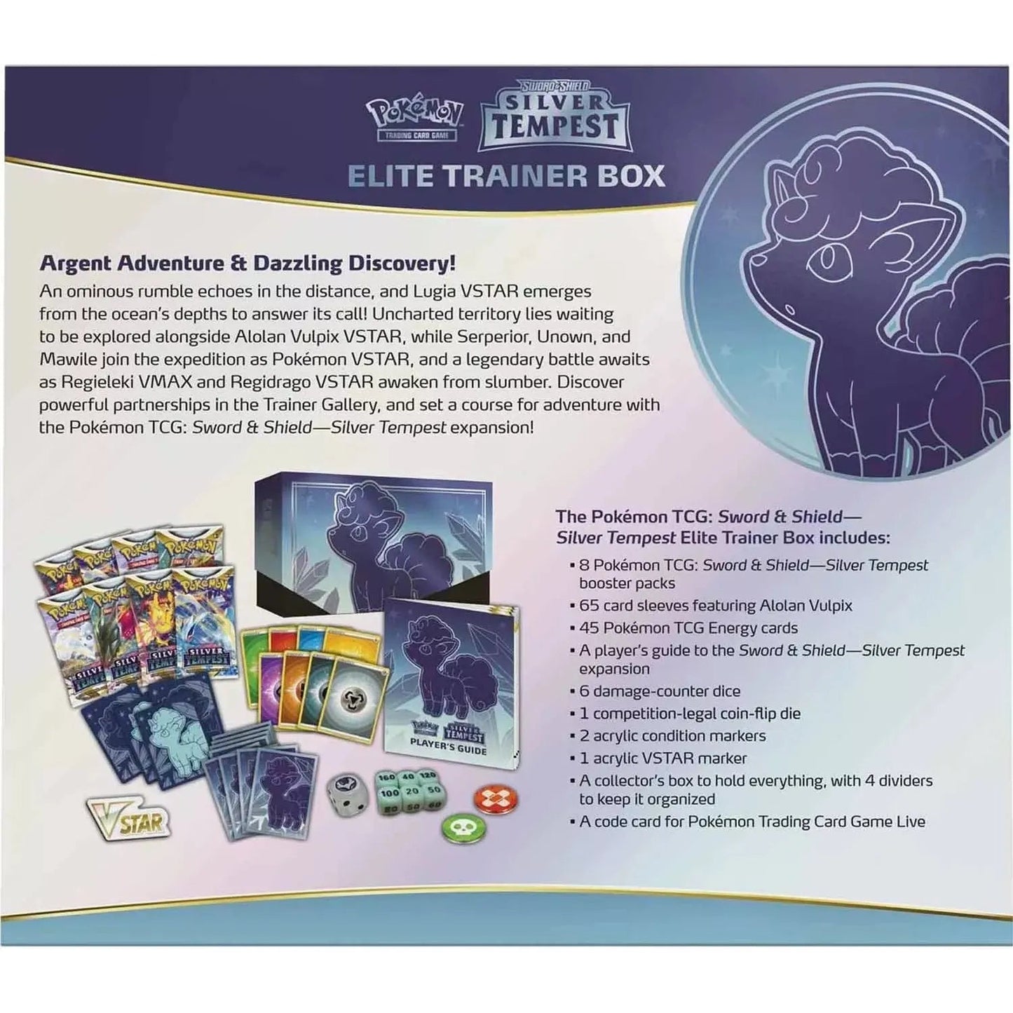 Pokémon Épée et Bouclier Silver Tempest Elite Trainer Box (anglais)