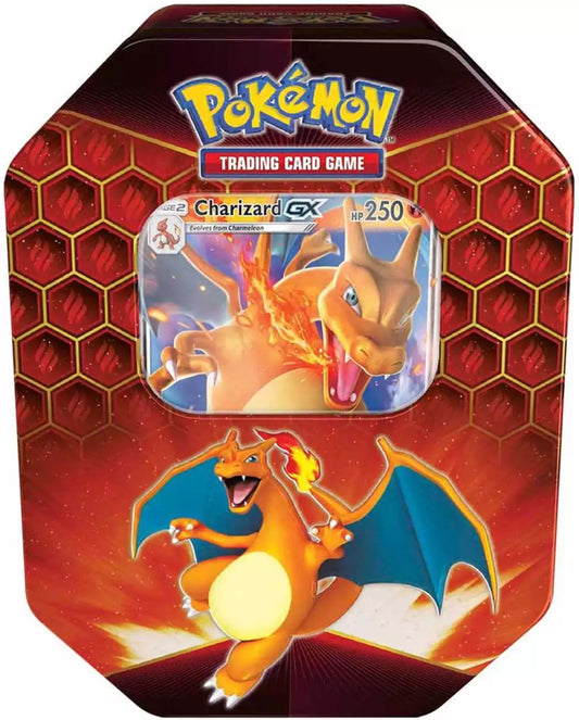 Pokémon Sun &amp; Moon Hidden Fates Tin Charizard (English)