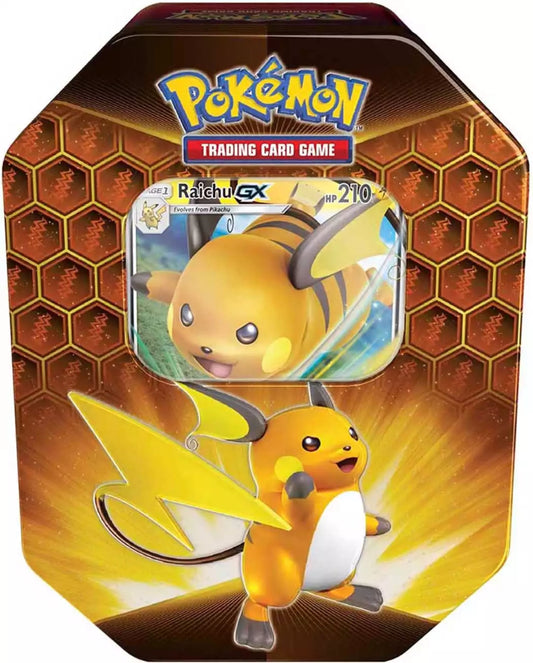 Pokémon Sun &amp; Moon Hidden Fates Tin Raichu (English)