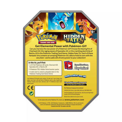 Pokémon Sun &amp; Moon Hidden Fates Tin Charizard (English)