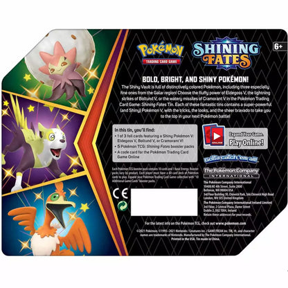 Pokémon Sword &amp; Shield Shining Fates Cramorant V Tin Box