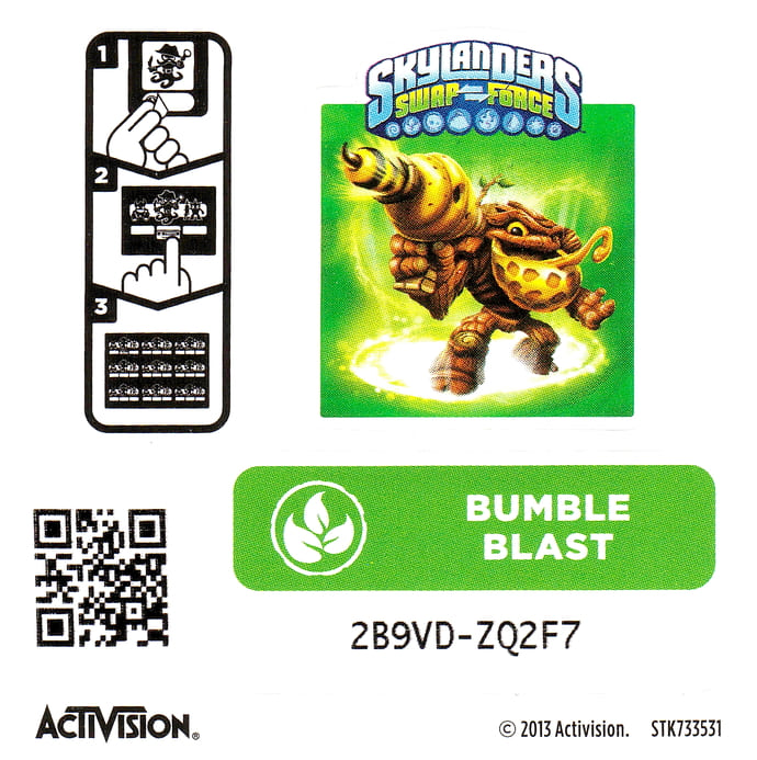 Skylanders Swap Force Bumble Blast Aufkleber