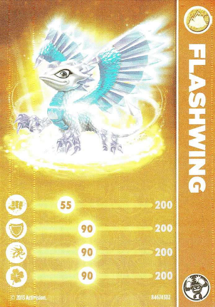 Skylanders Swap Force Flashwing - Lightcore Karte