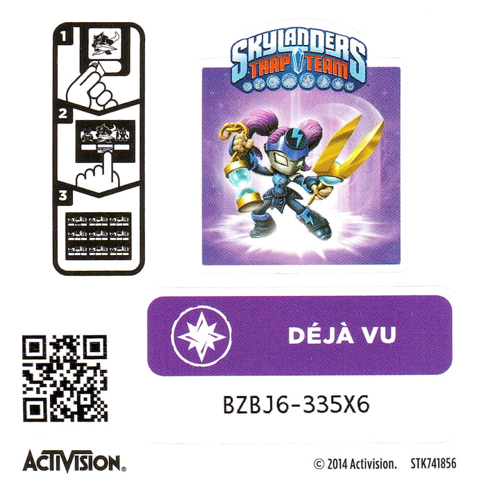 Skylanders Trap Team Deja Vu Aufkleber