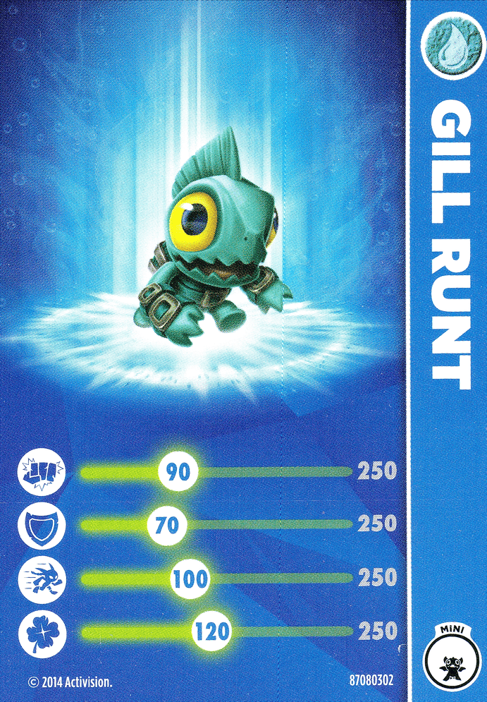 Skylanders Trap Team Gill Runt Karte