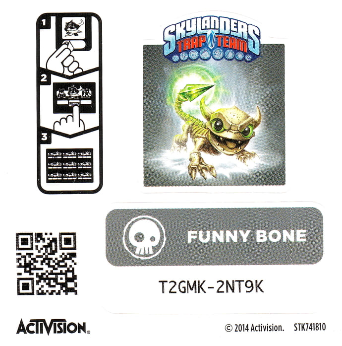 Skylanders Trap Team Funny Bone Aufkleber