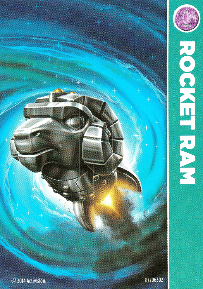 Skylanders Trap Team Rocket Ram Karte