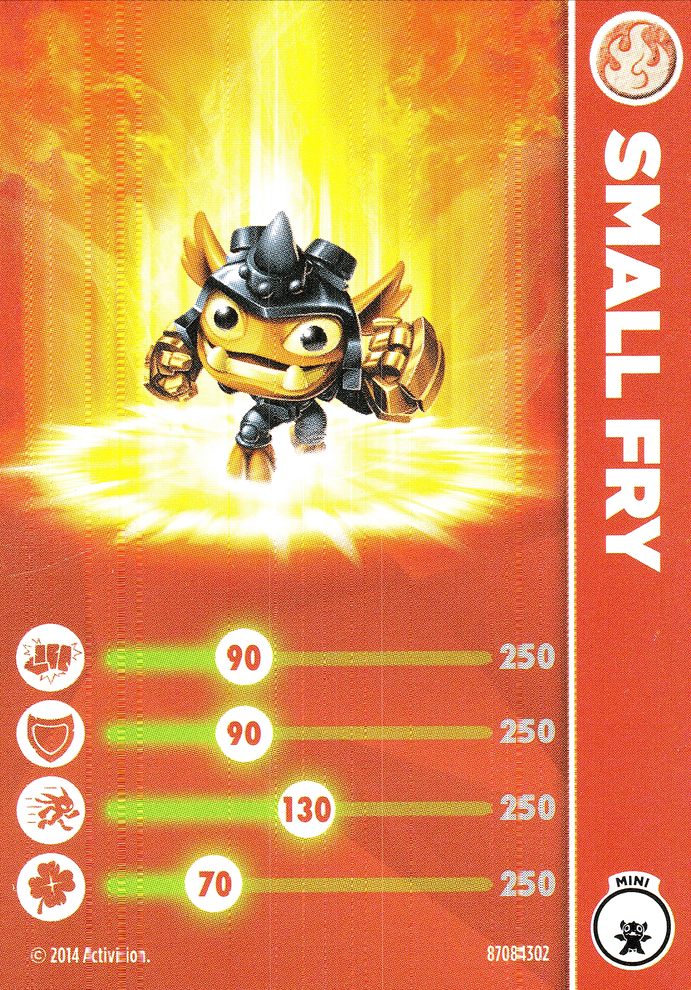 Skylanders Trap Team Small Fry Karte