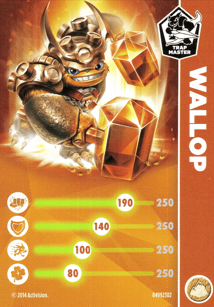 Skylanders Trap Team Wallop Karte